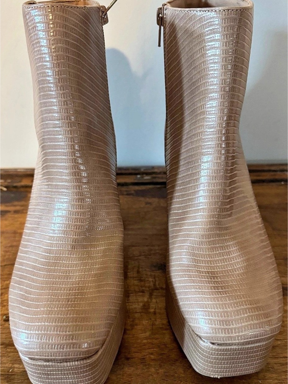 Chinese Laundrt Pink Platform Heeled Ankle Boots